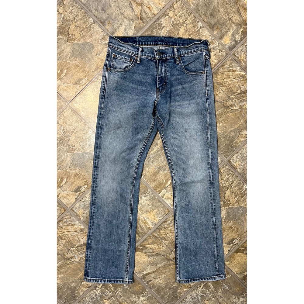 Levis 527 Slim Bootcut Jeans Mens 30x30 Blue Stretch Denim